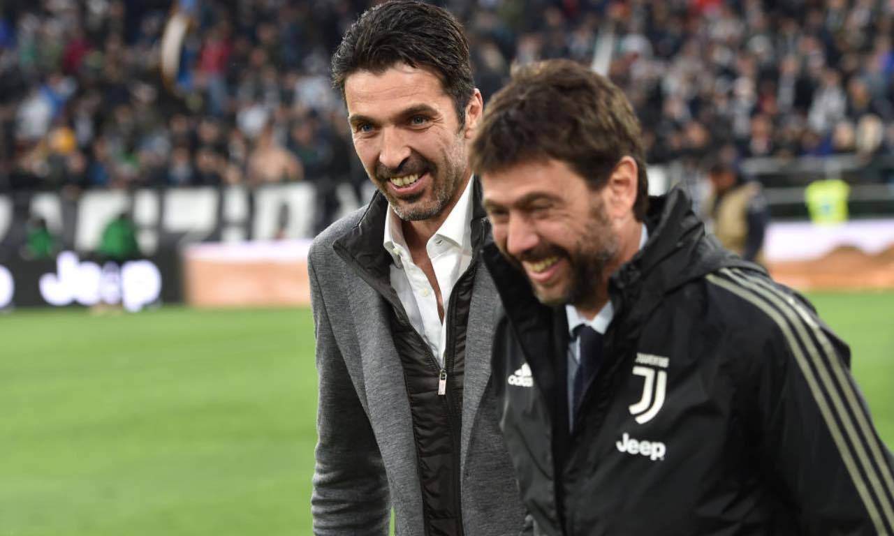 Agnelli e Buffon in campo