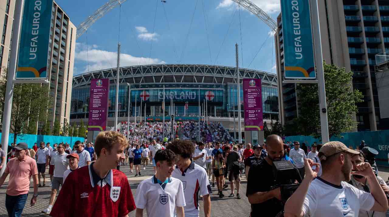 Tifosi allo stadio Wembley