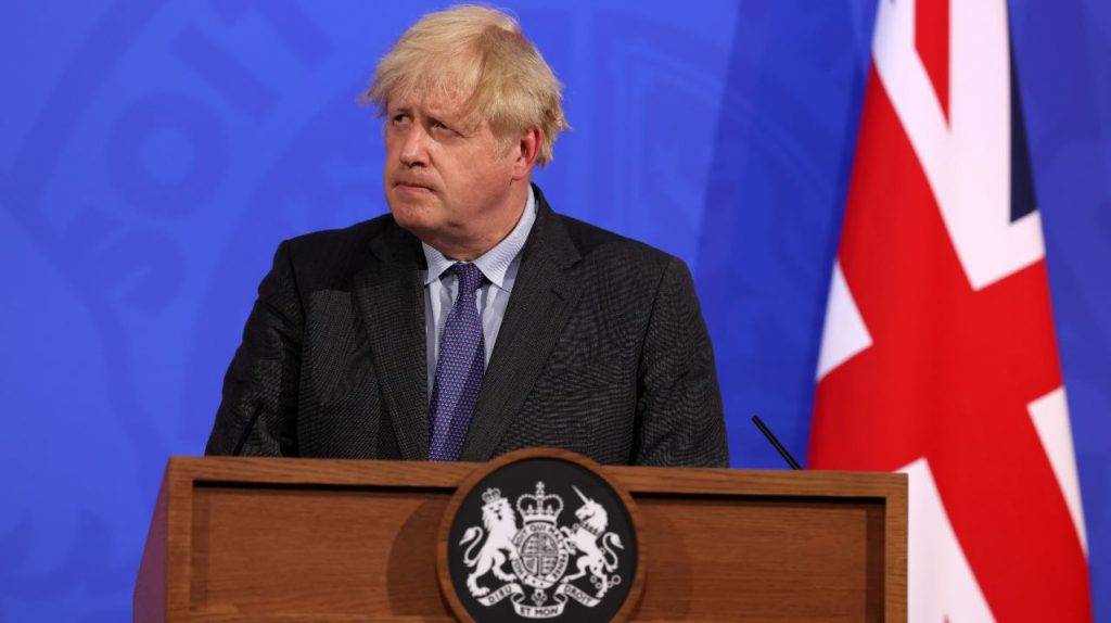 Il Primo Ministro Boris Johnson