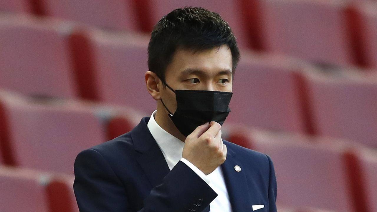 Steven Zhang in tribuna