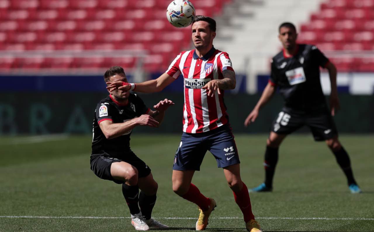 Saul in Atletico Madrid-Eibar