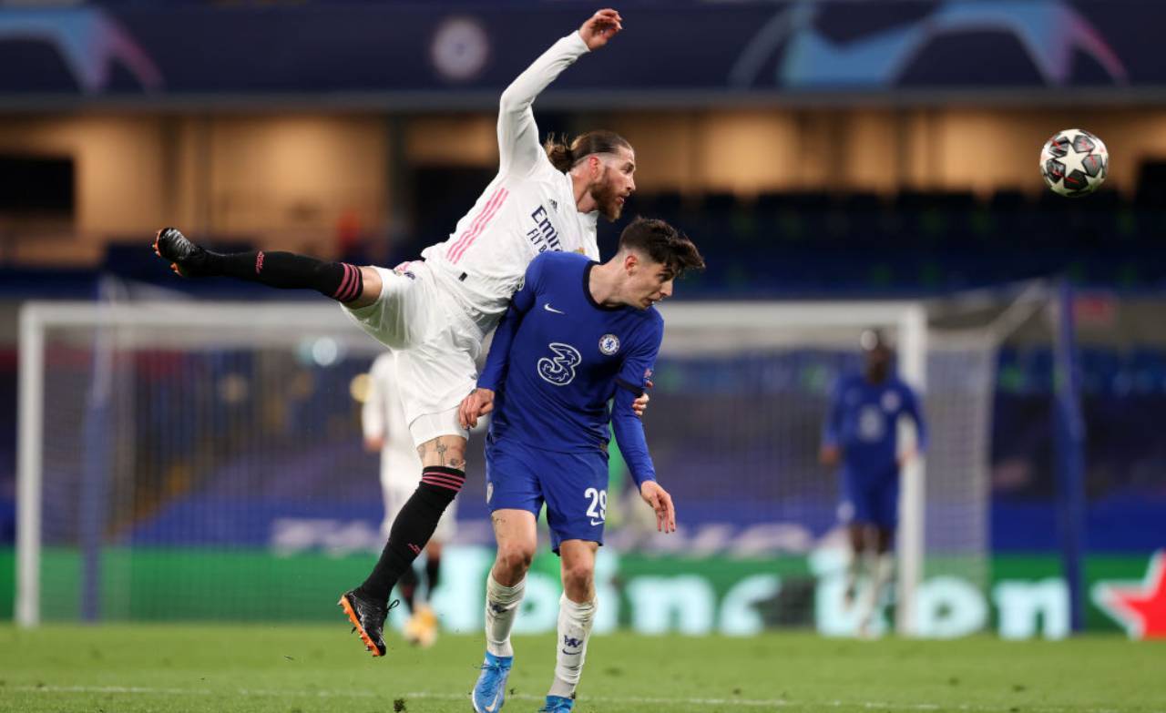 Sergio Ramos contrasta Havertz