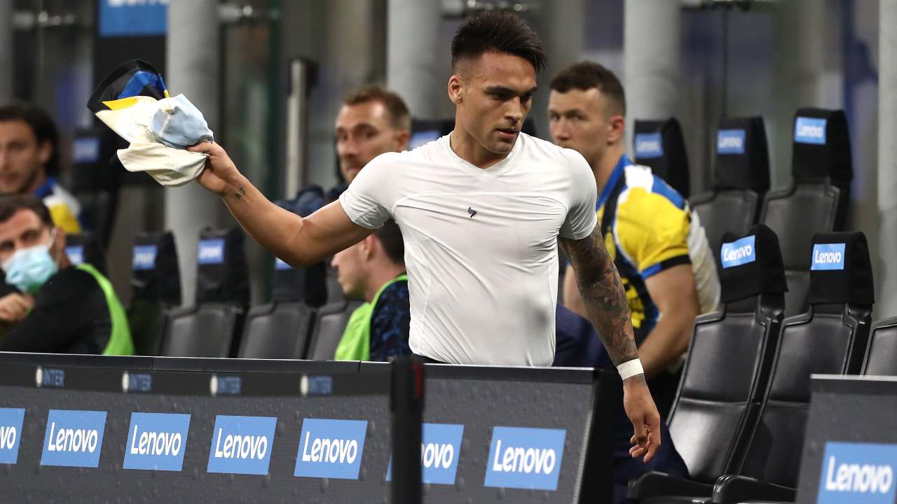 Lautaro Martinez in panchina