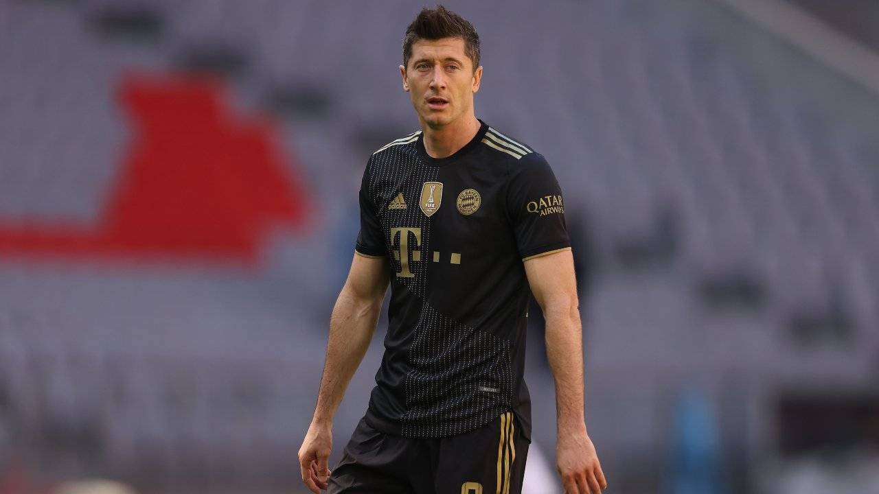 Robert Lewandowski in campo