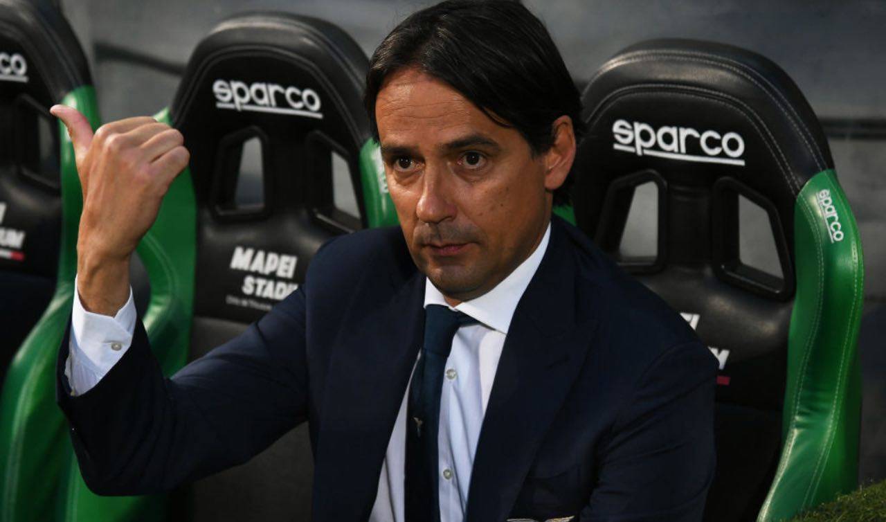 Inzaghi in panchina con la Lazio