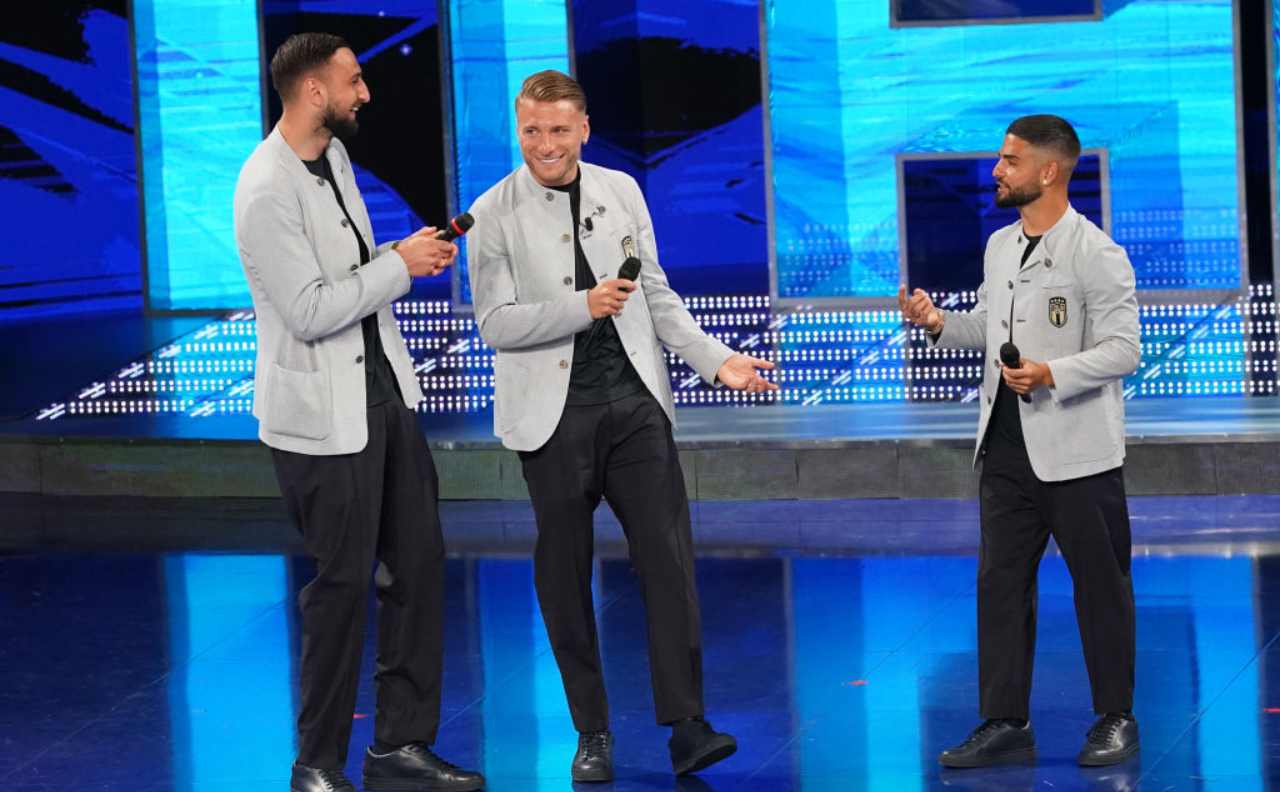 Donnarumma, Immobile ed Insigne scherzano