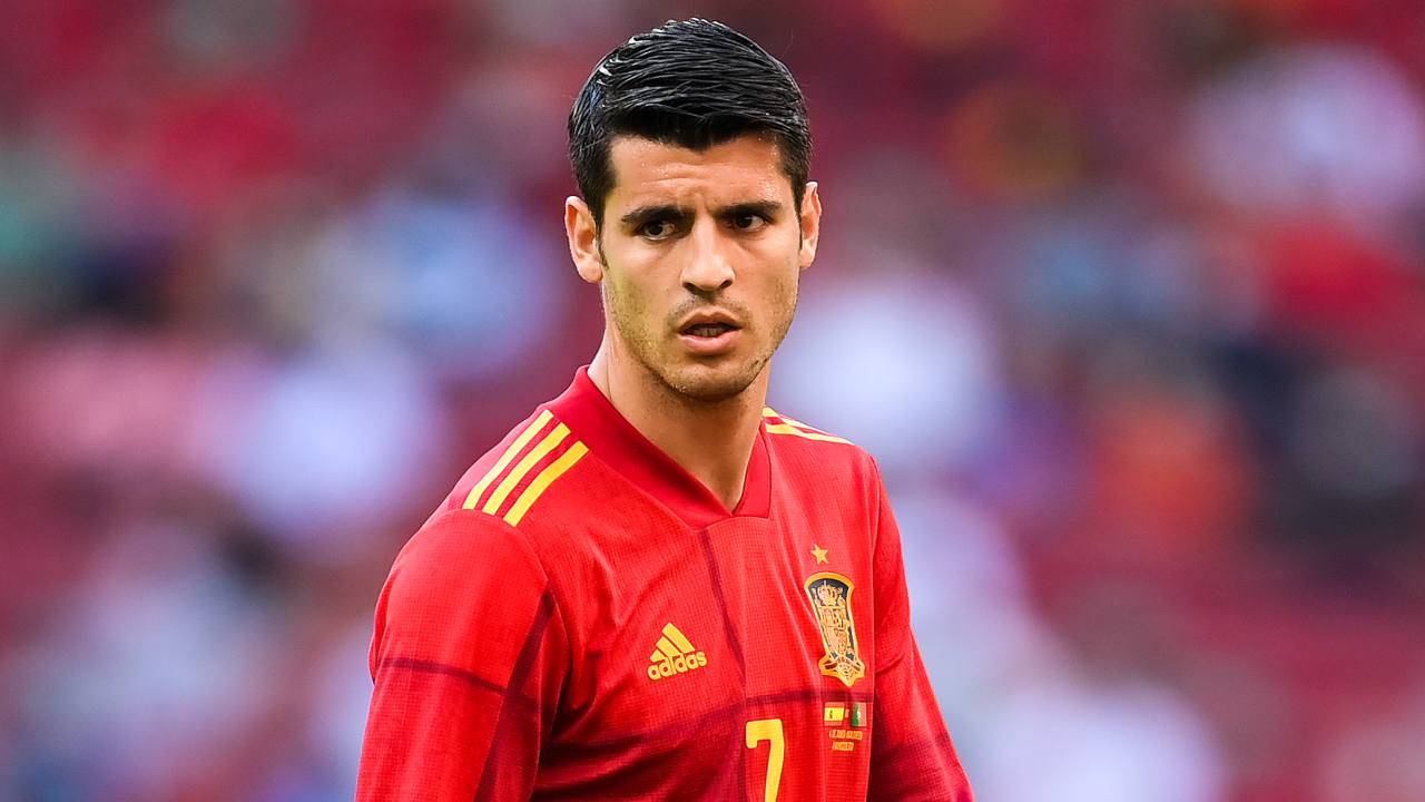 Alvaro Morata in campo