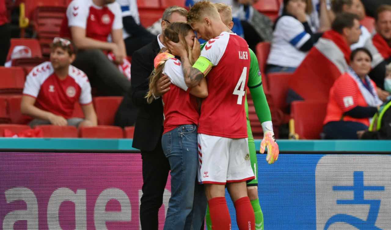 Kjaer consola la moglie di Eriksen