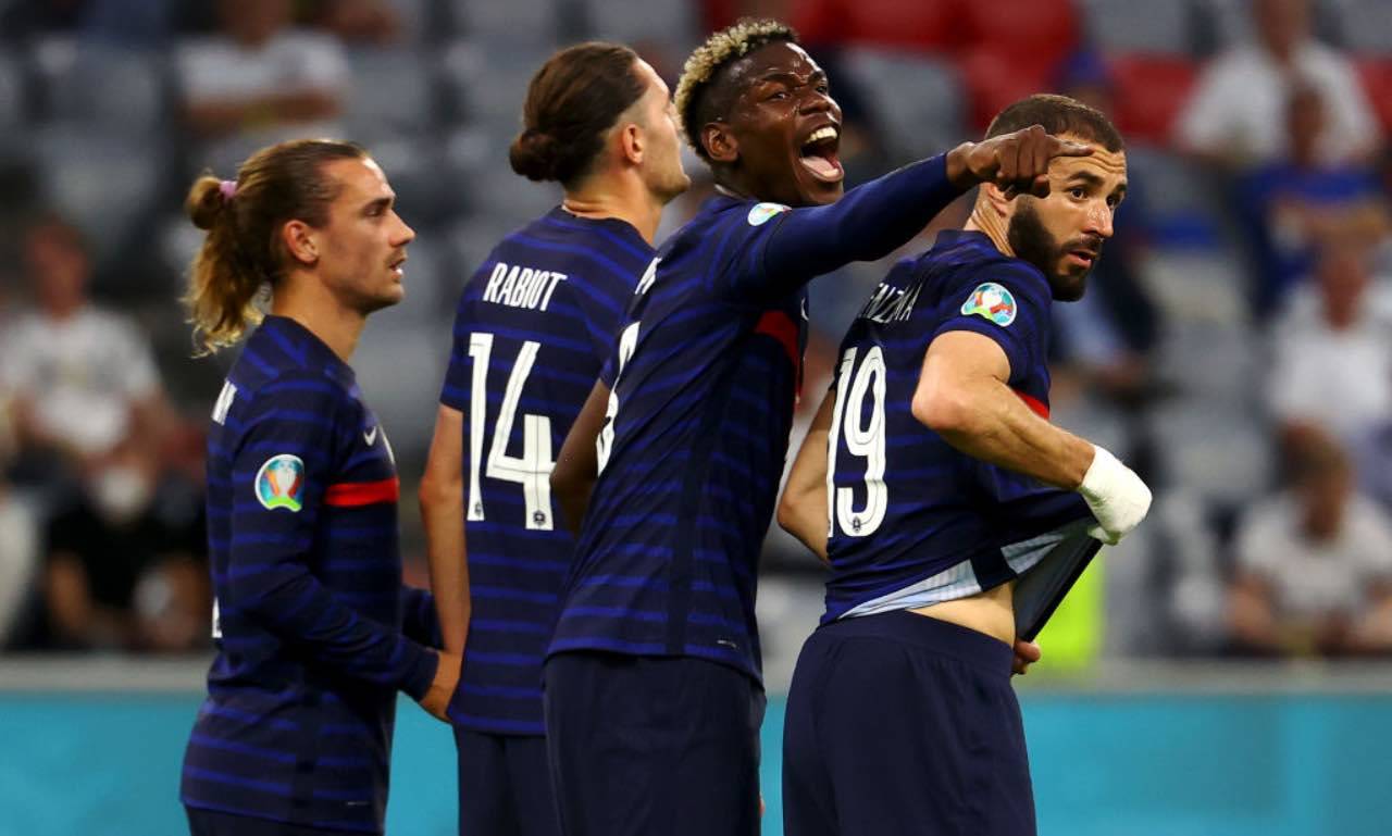Pogba esulta con la Francia