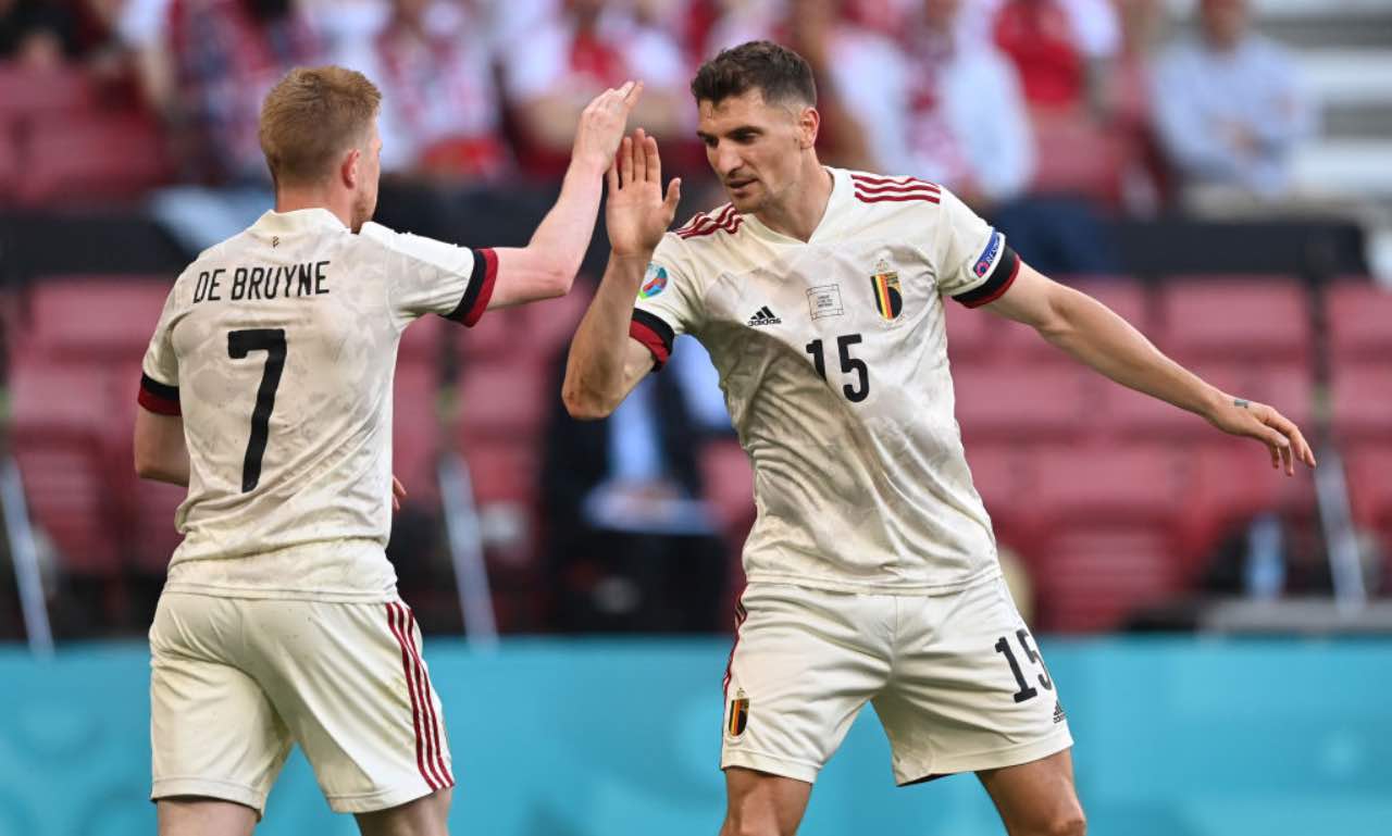 De Bruyne e Meunier in EURO 2020