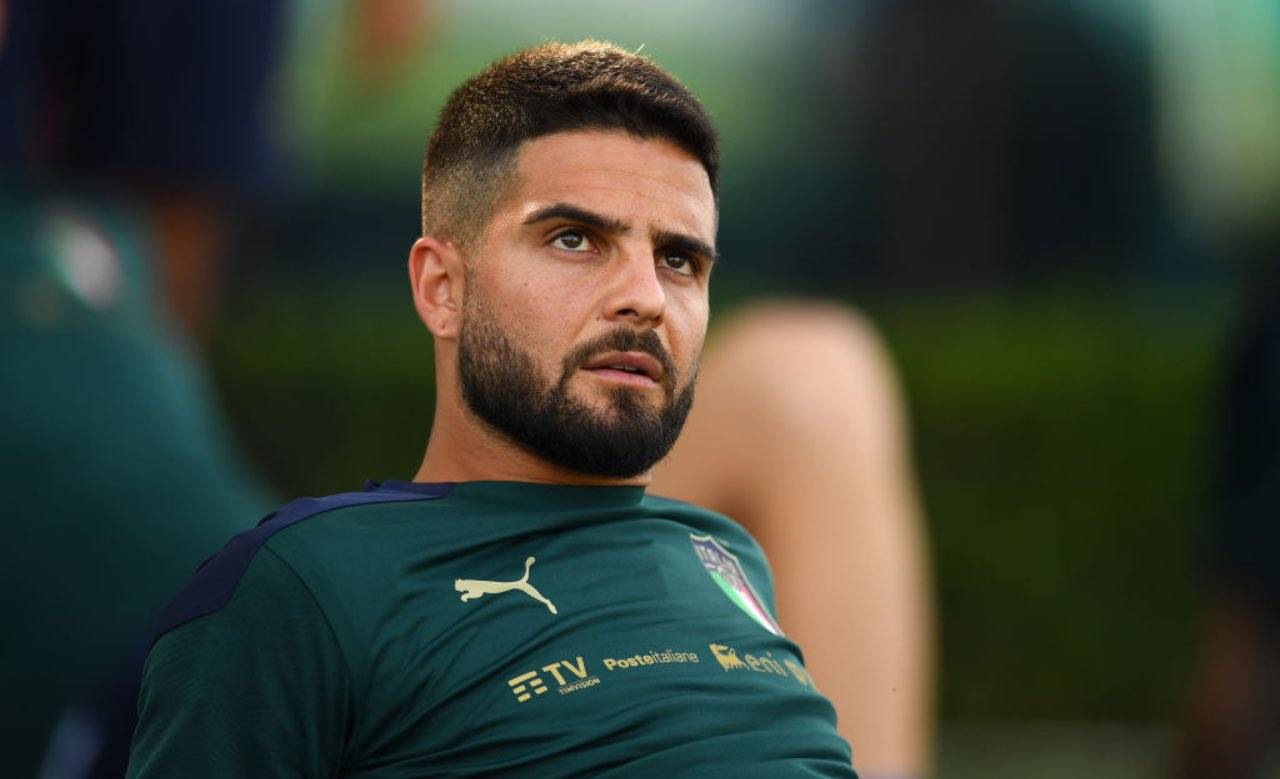 Insigne nel ritiro dell'Italia