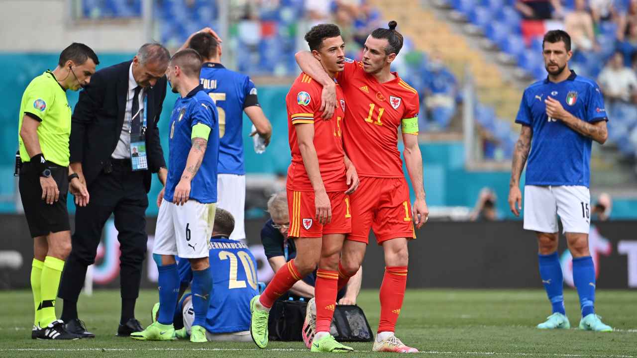 Italia-Galles in campo