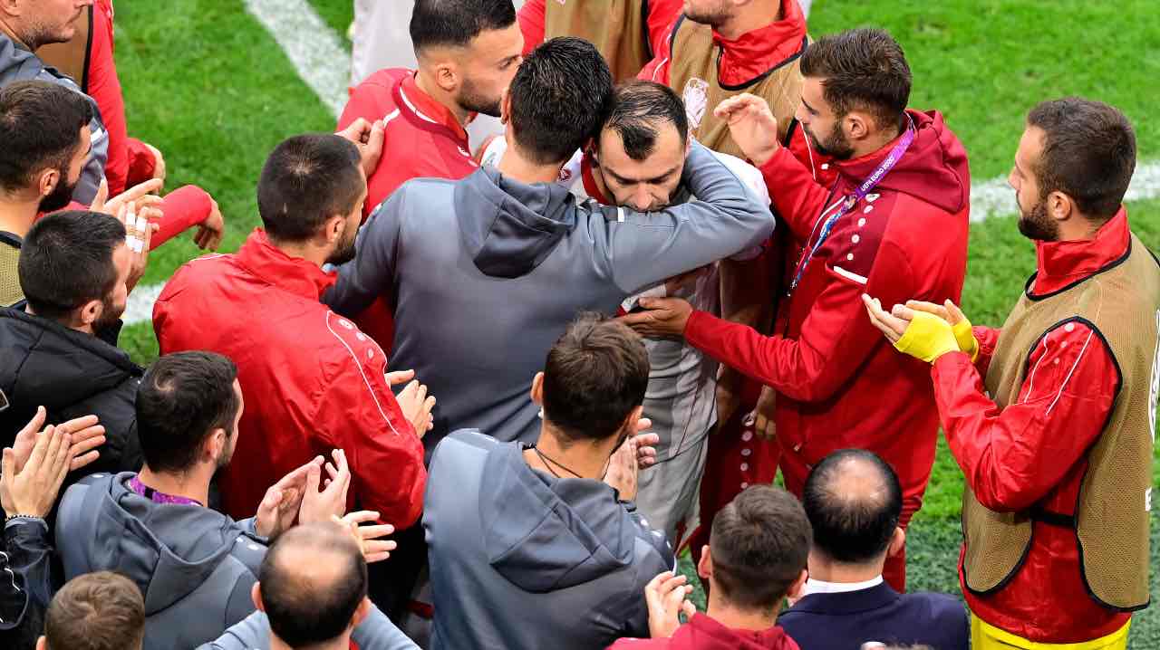 Goran Pandev salutato dalla Nazionale