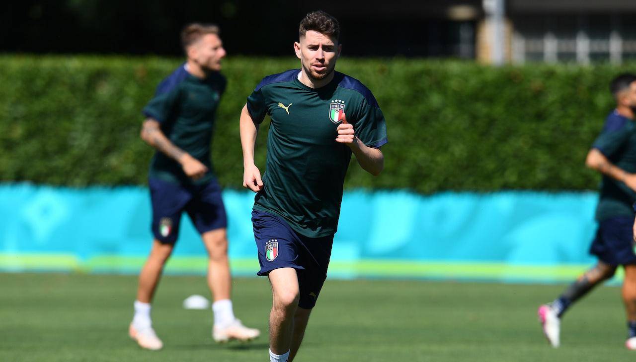 Jorginho s'allena in Nazionale