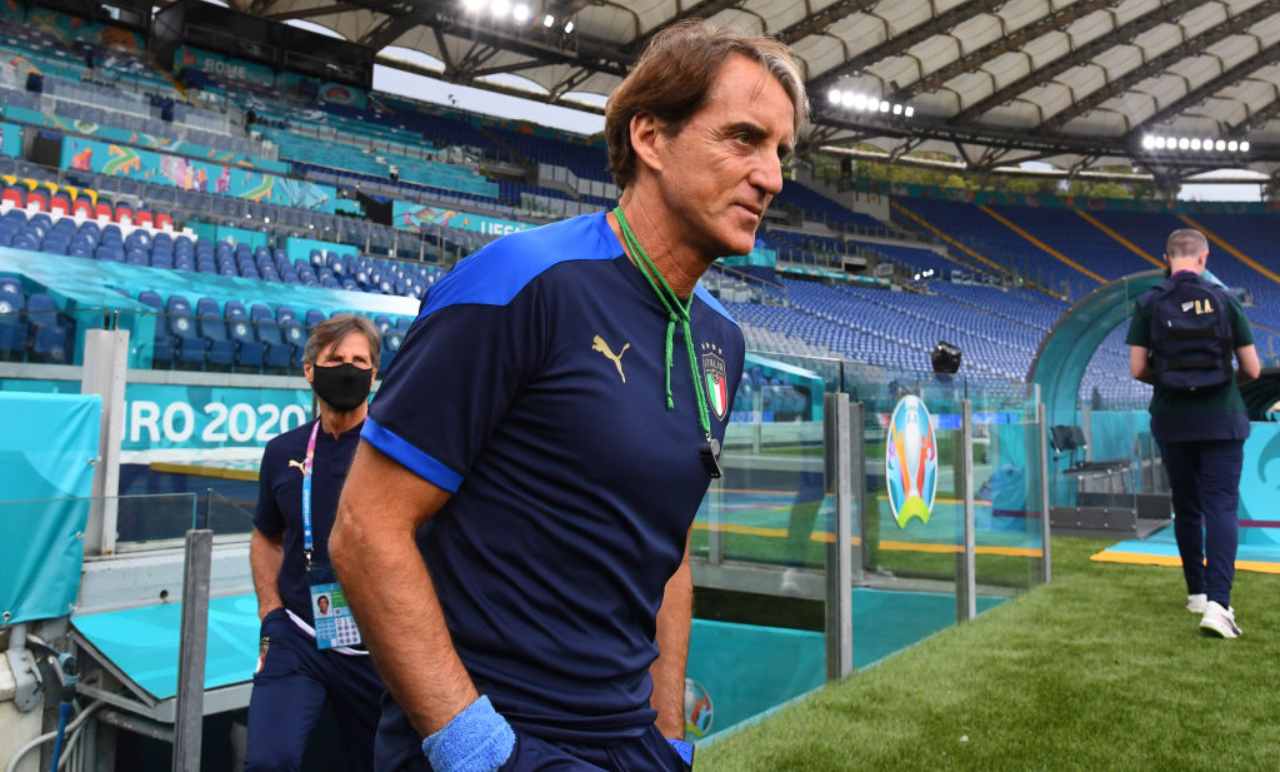 Mancini all'Olimpico con l'Italia