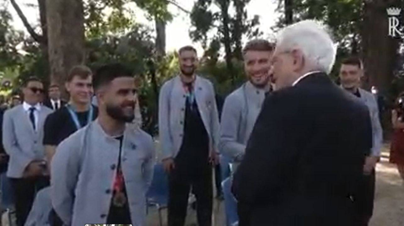 Mattarella incontra gli Azzurri