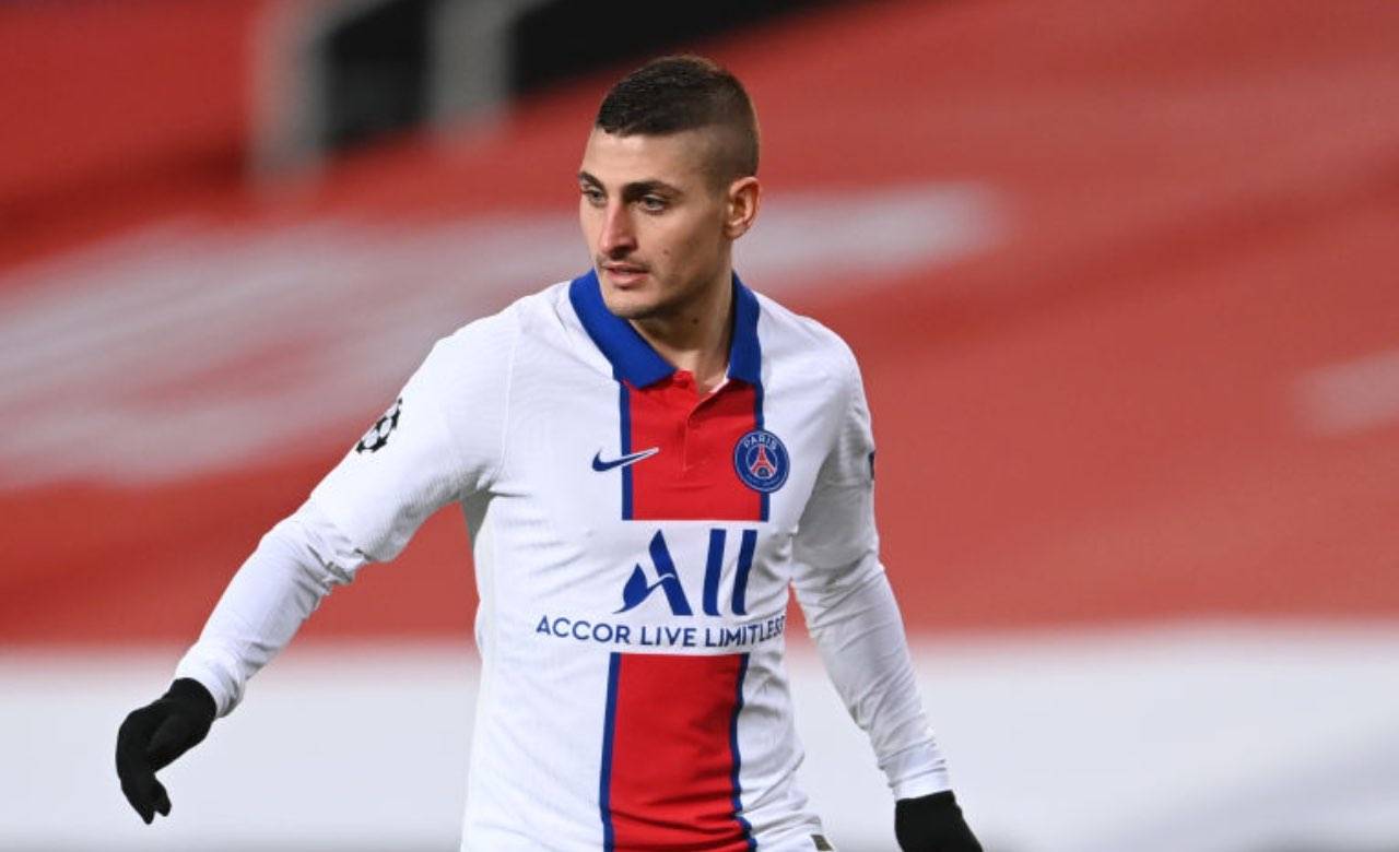 Verratti con la maglia del PSG