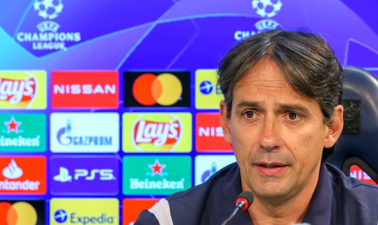Simone Inzaghi prima di una gara di Champions