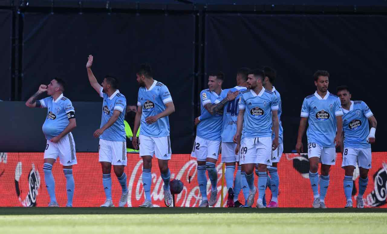 Il Celta Vigo festeggia un gol