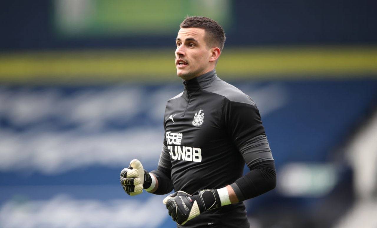 Karl Darlow in allenamento