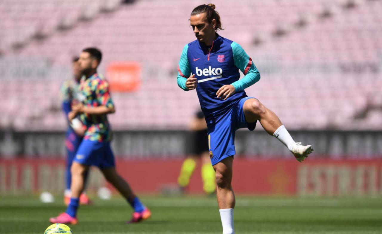 Griezmann in allenamento col Barcellona