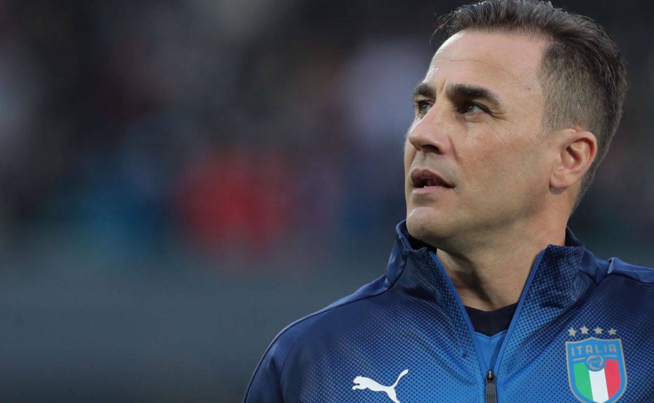 Cannavaro durante un'amichevole