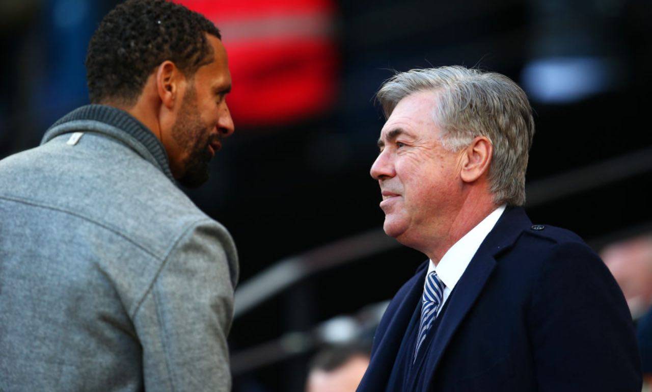 Rio Ferdinand e Ancelotti