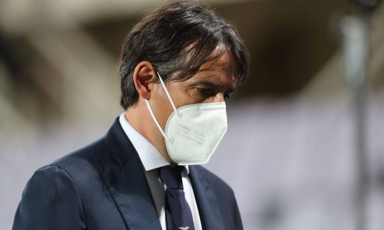 Inzaghi con mascherina 