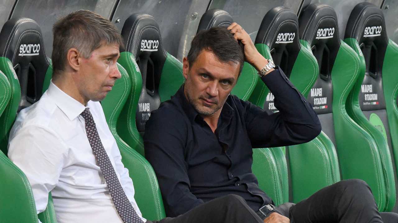 Maldini e Massara in panchina