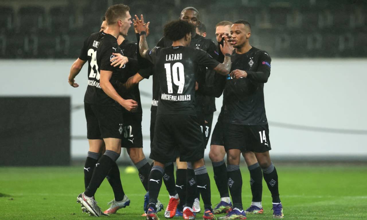 Esultanza di gruppo dell'Inter