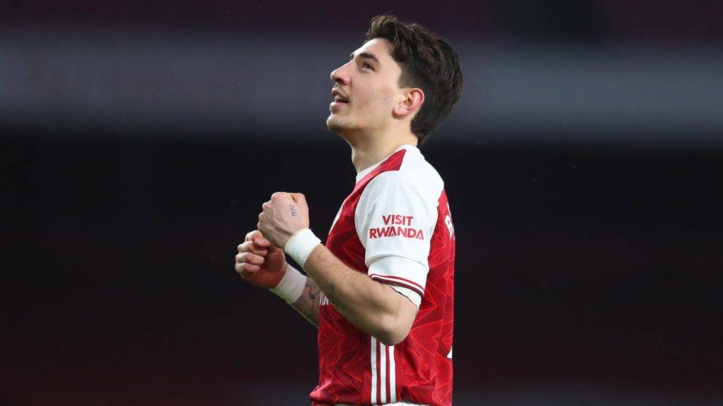 Bellerin esulta