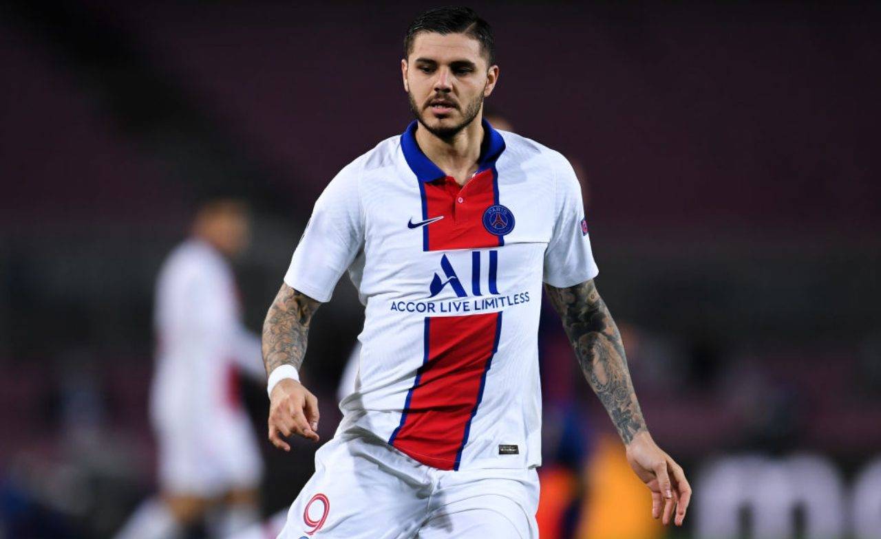 Icardi con la maglia del PSG