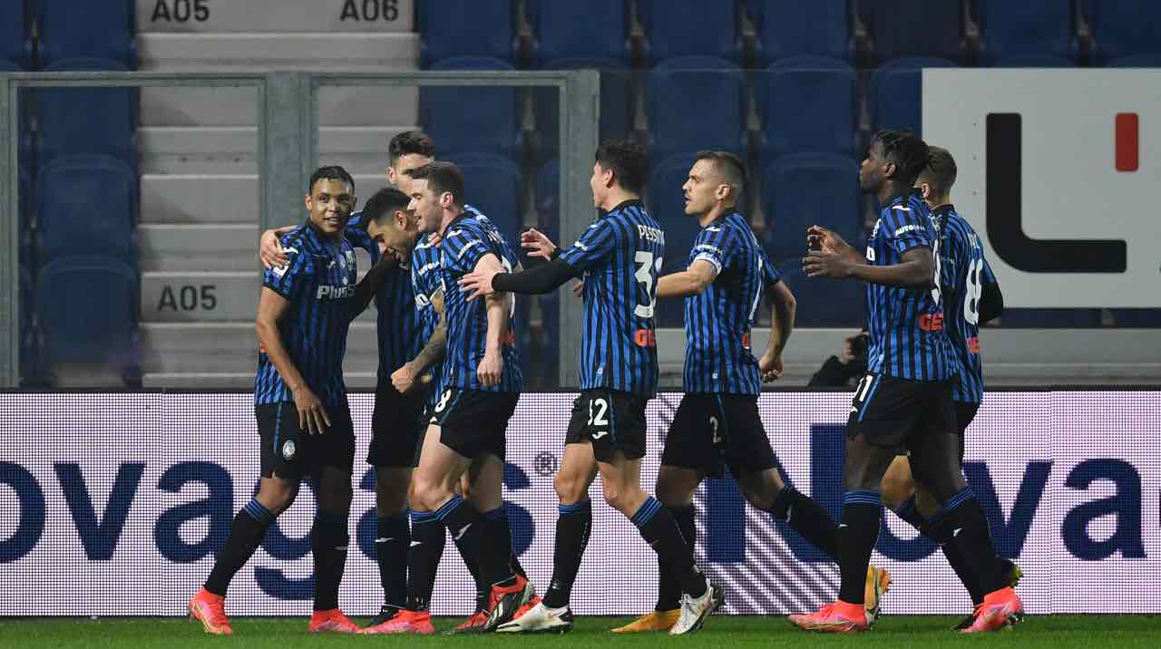 L'Atalanta festeggia