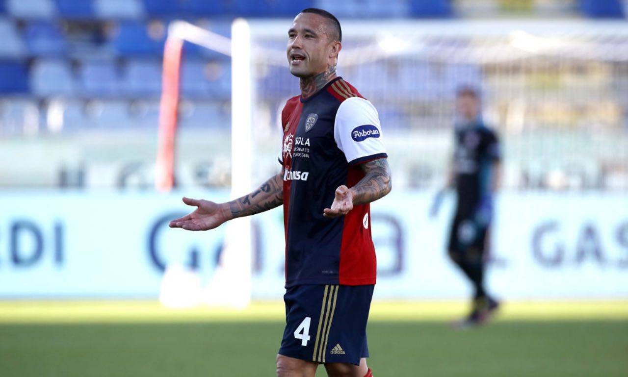 Nainggolan in Cagliari-Fiorentina 