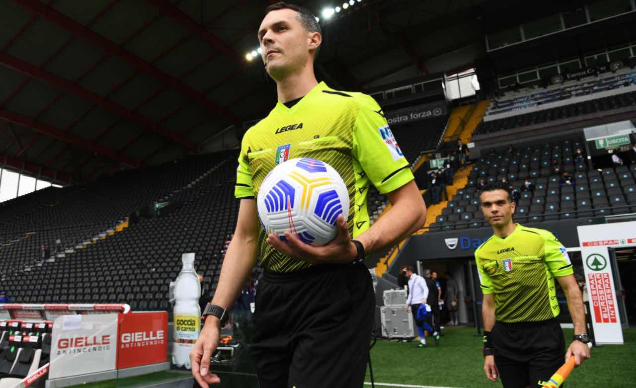 Gli arbitri scendono in campo in Serie A 