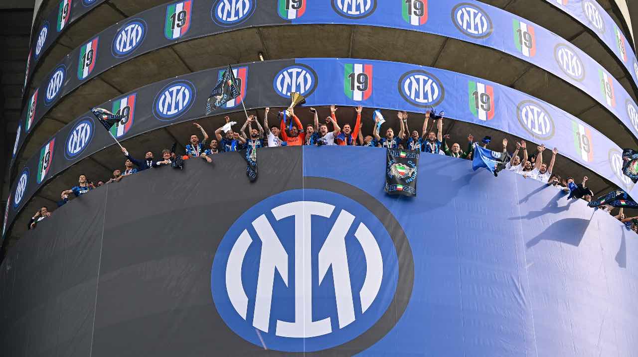 L'Inter festeggia lo scudetto