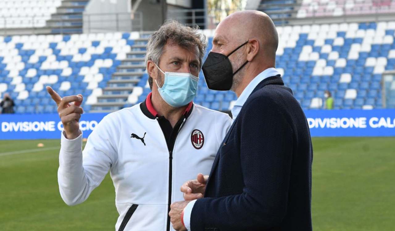 Pioli parla con Ganz