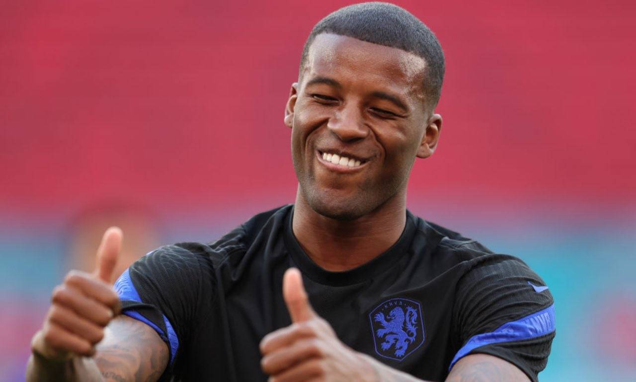 Wijnaldum con la maglia dell'Olanda