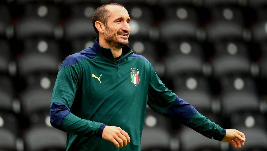 chiellini riscaldamento