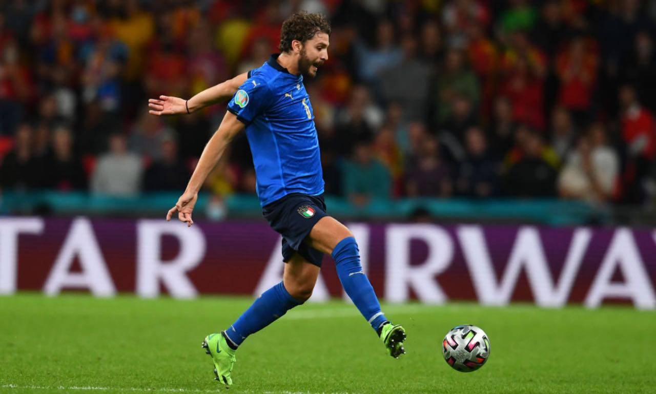 Locatelli con la Nazionale in campo