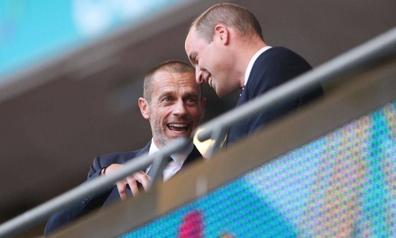 Ceferin parla con il principe William