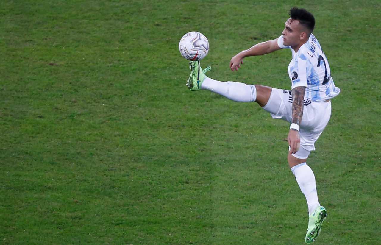 Lautaro durante la Copa America 