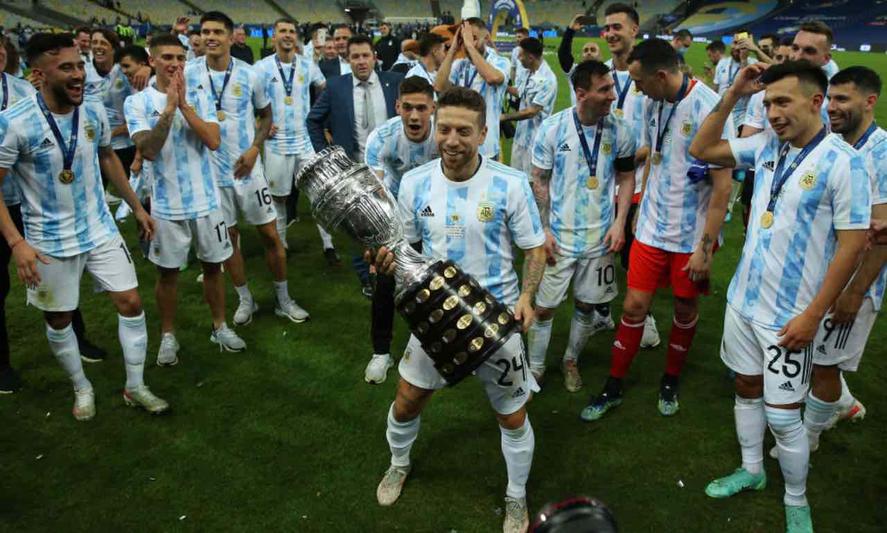Papu Gomez con la Copa America