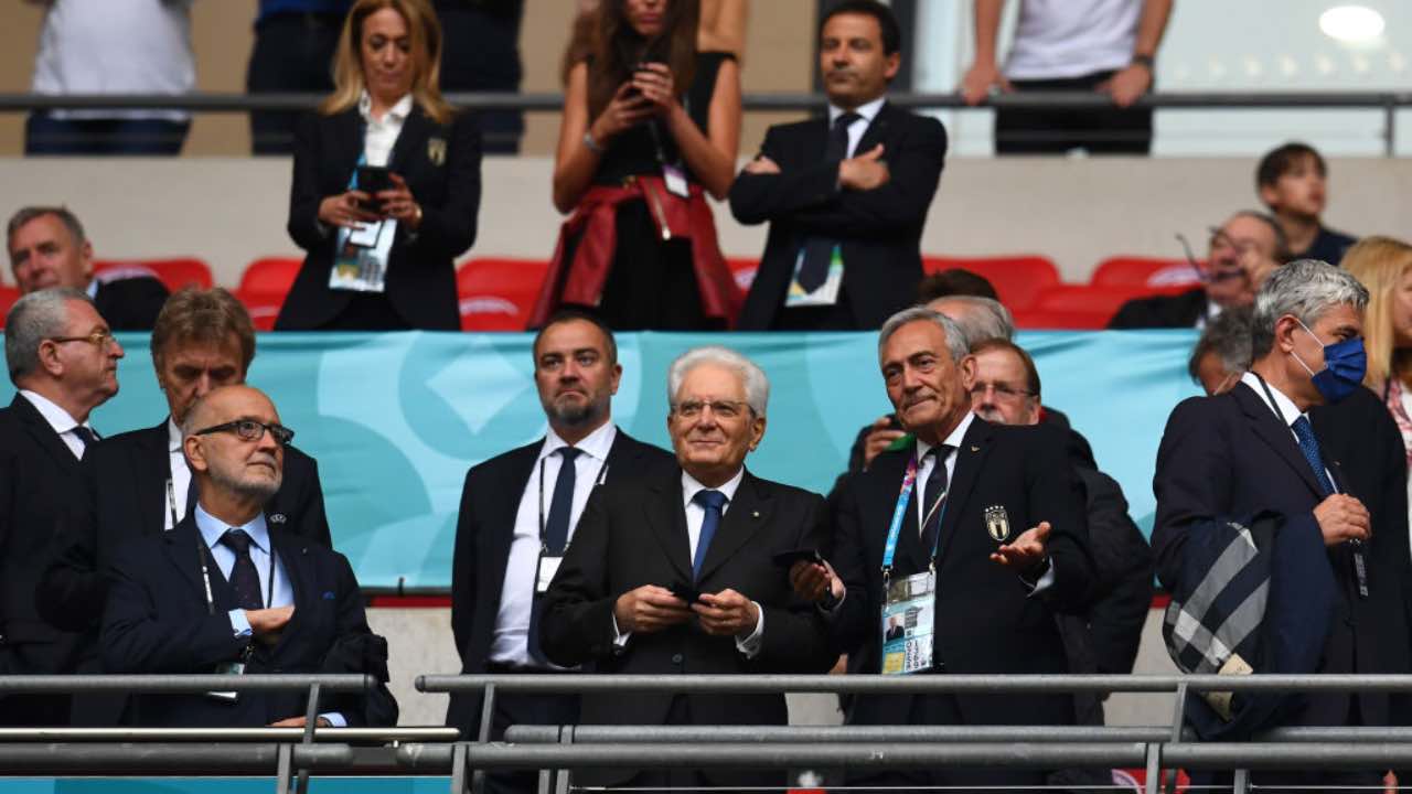 Mattarella allo stadio di Wembley