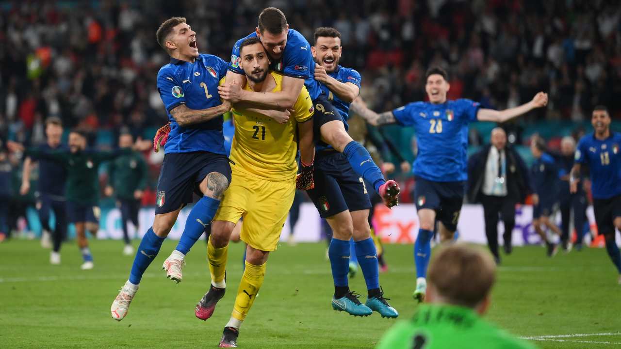 L'Italia esulta per la vittoria