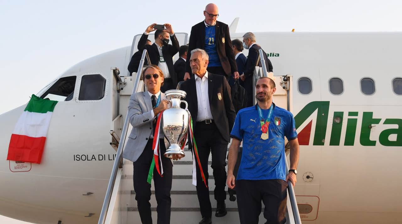 La Nazionale torna a Roma per i festeggiamenti