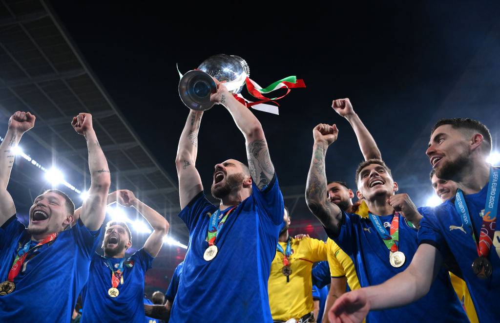 L'Italia festeggia la vittoria degli Europei 