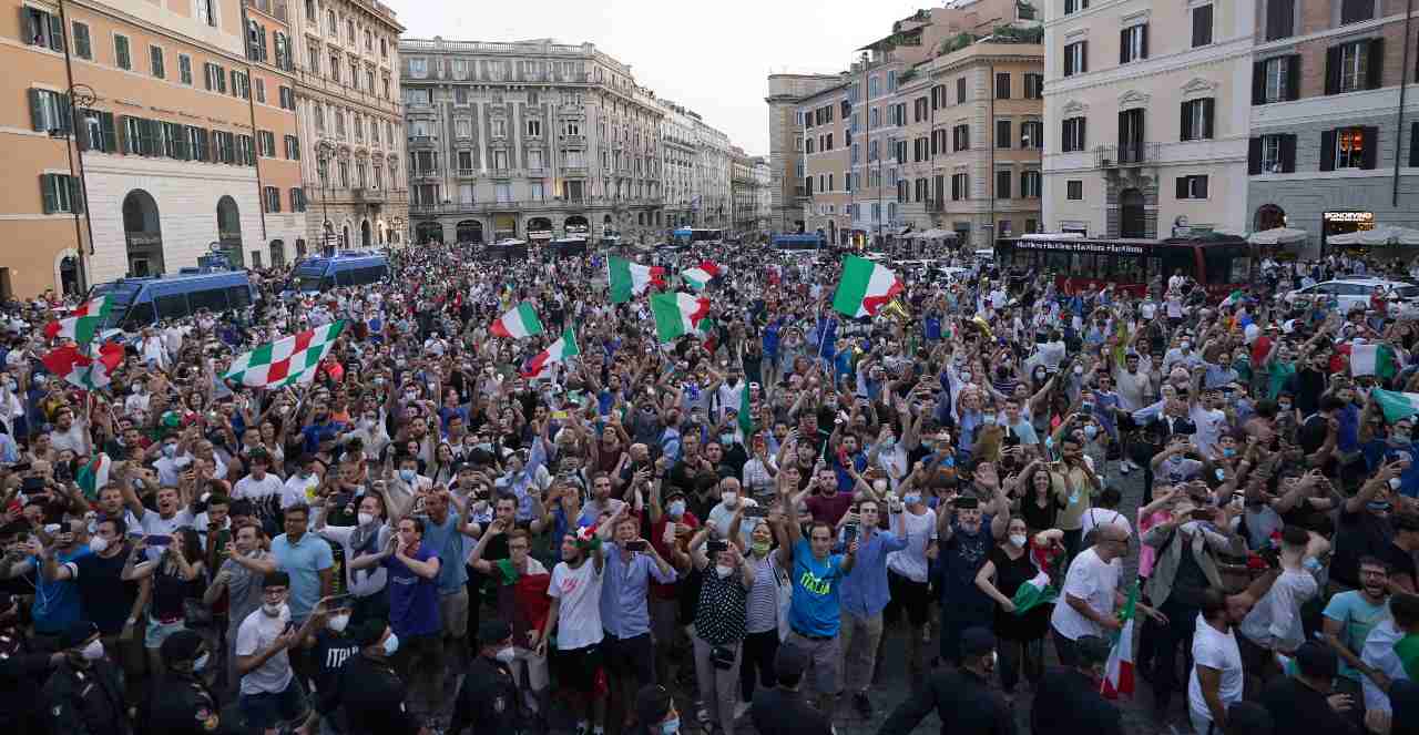 Italia festeggiamenti Euro2020