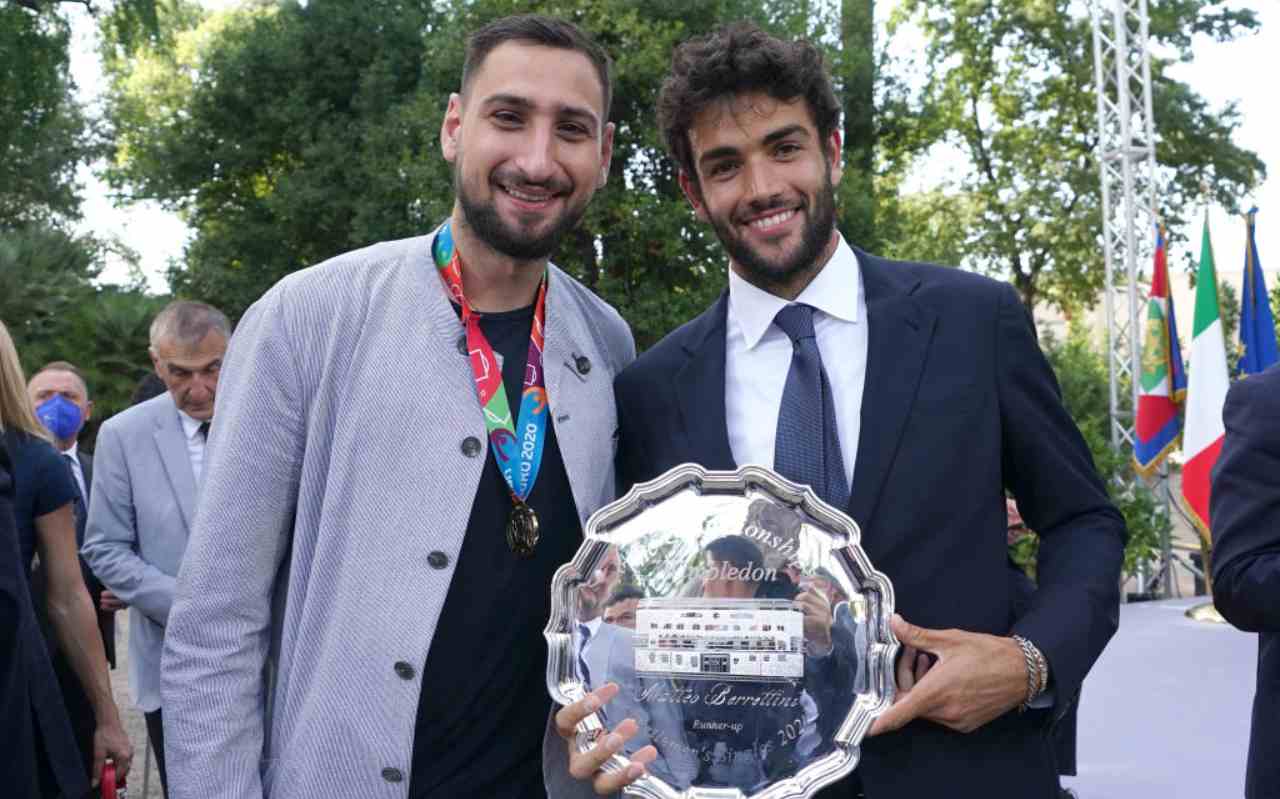 Donnarumma con Berrettini