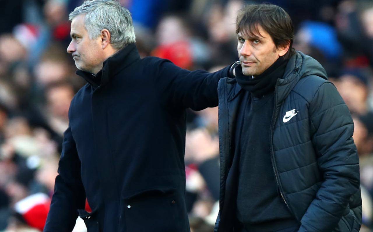 Mourinho e Conte in United-Chelsea